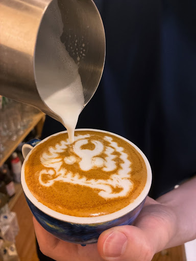 Professional latte art practice
