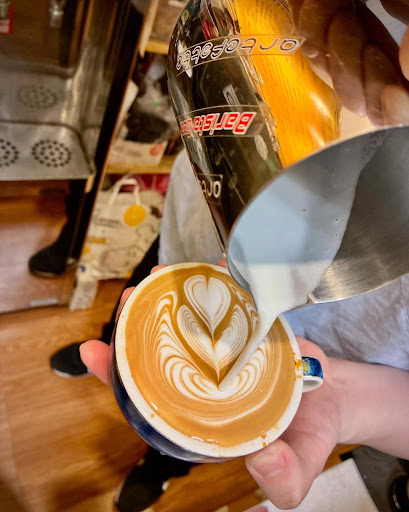 Pouring Heart Latte Art