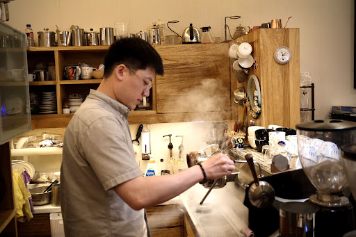 Barista working